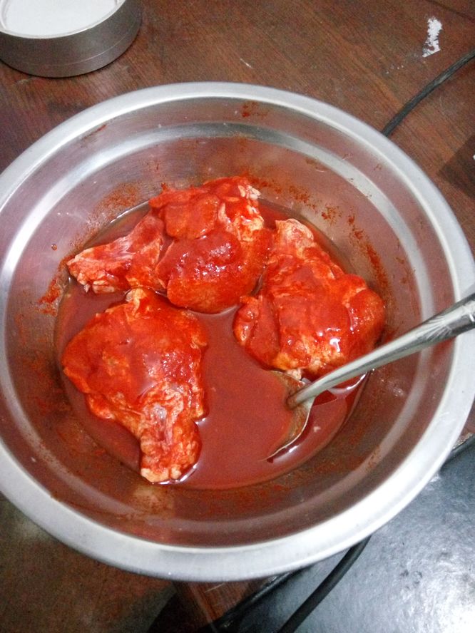 20180102昕爸做的烤鸡腿